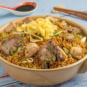 Arroz Pollo, Cerdo y Res