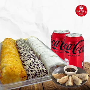 30 piezas + gyosas camarón + 2 bebidas 220 ml