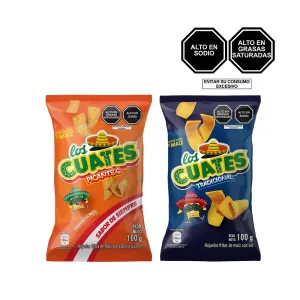 Pack (Cuates Karinto Picantes 100 Gr + Cuates Karinto Salados 100 Gr)