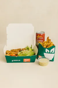 Snack ensalada + acompañamiento y bebestible