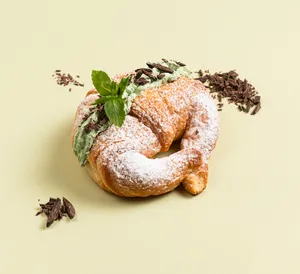 🌿🍫🥐 Medialuna Menta y Chocolate