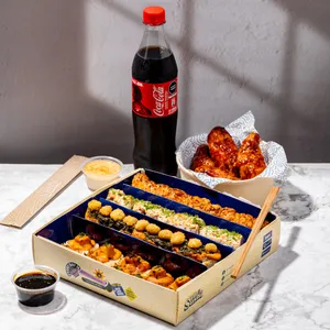 Sunsushi # 4 (40 Makis) + 6 Alitas + Gaseosa