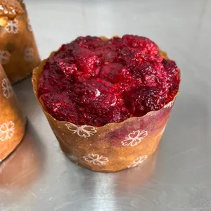 Muffins de frambuesas  sin azúcar