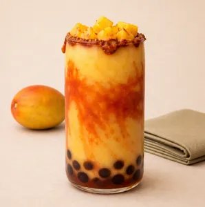 Frappé de mango con chamoy