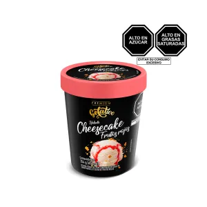 Helado Crema Gelatico Cheesecake Frutos Rojos Pote x 450 ml