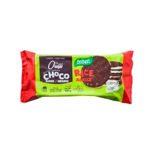Tortita De Arroz Santiveri Integral Bañada En Chocolate Negro X 1 Und