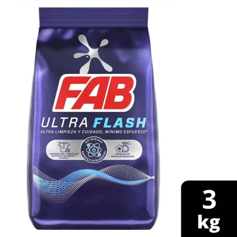 DETERGENTE FAB 3000G ULTRA FLASH DETERGENTE FAB 3000G ULTRA FLASH