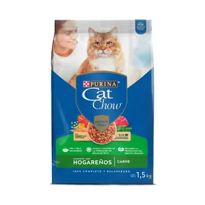 CONCENTRADO CAT CHOW HOGAREÑOS A PARTIR DE 1 AÑO CARNE X 1.5 KG