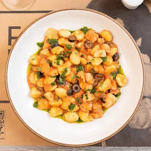 Gnocchi con ragu di pesce