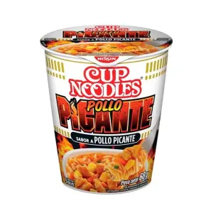 Fideos Nissin Sabor Pollo Picante Vaso x 68 Gr