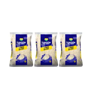 Pack (3 Arroz Extra Corazon Del Fundo x 750 Gr)