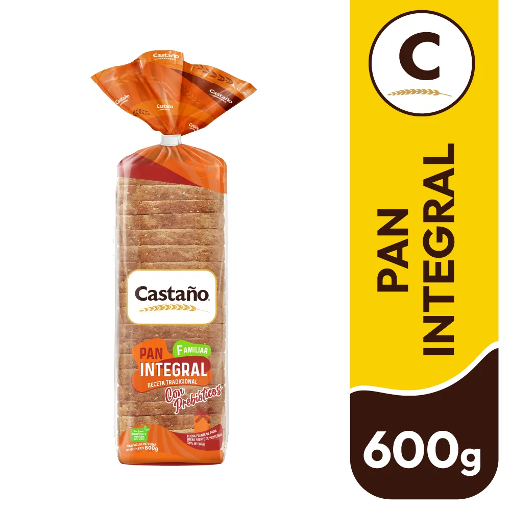 Molde Familiar 100% Integral 600g - Castaño - Desde 1933