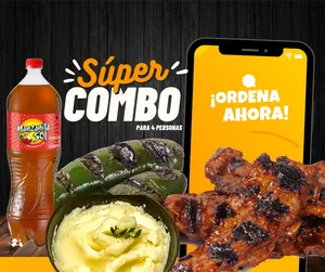 COMBO 4 PERSONAS (todo incluido) c/puré de papa