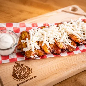 Tajadas Plátano Maduro Frito - Ración Con Nata Y Queso