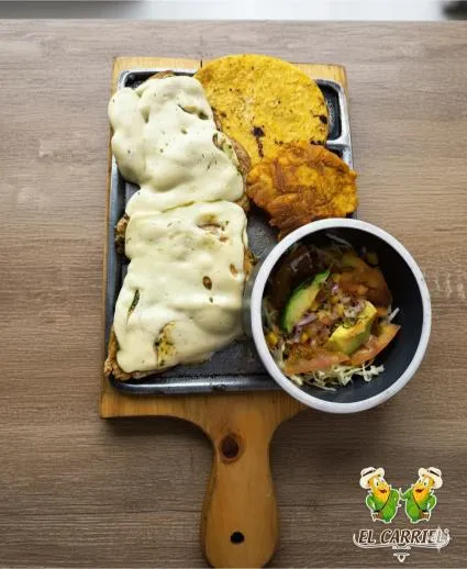 Pechuga a la plancha gratinada