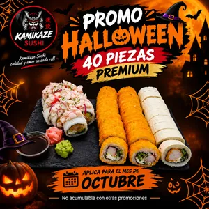 Promo Halloween: 40 Piezas Con Roll Acevichado