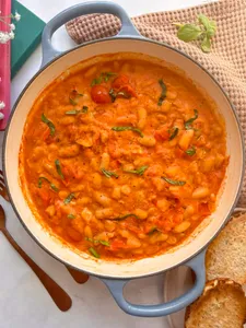 Porotos con Mazamorra Tomate Cherry 450grs
