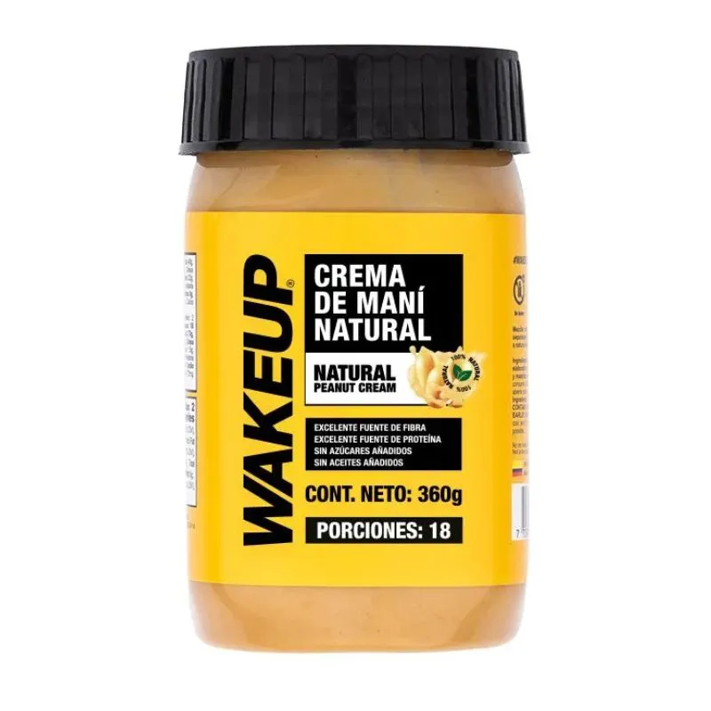 CREMA DE MANI WAKEUP NATURAL X 360 GRS