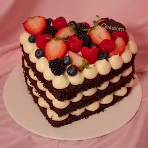 Red velvet heart med.