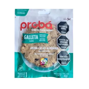 Galleta proba avena cacao y almendras x 40 grs