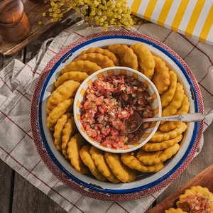 Sopaipillas con pebre