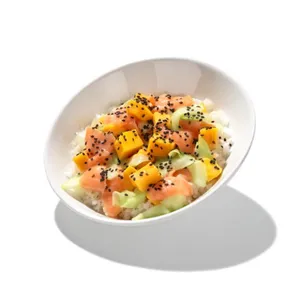 Donburi de Salmón Tropical