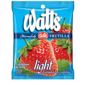 Mermelada frutilla light Watts, 250 gr