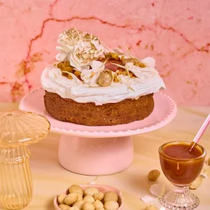 Torta ChocoBlanco y Macadamia Casera