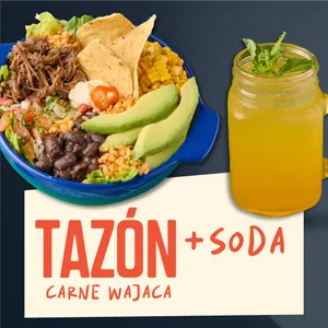 Tazón Carne Wajaca + Soda