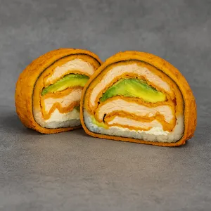 Sushi burger de pollo