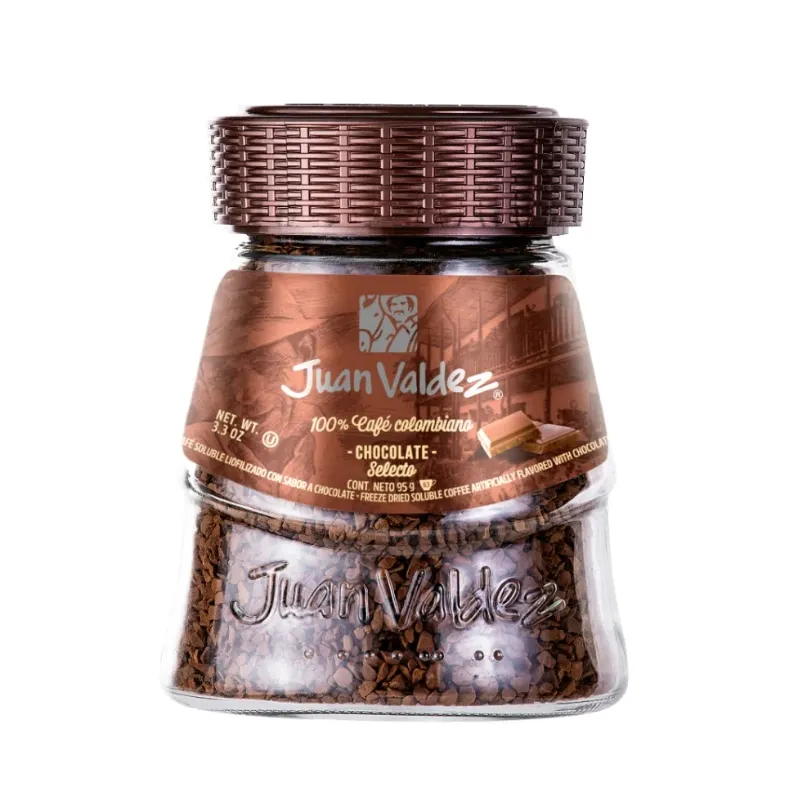 Cafe soluble juan valdez liofilizado chocolate x 95 grs