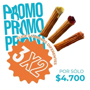 3x2 Rellenos distintos a tu eleccion