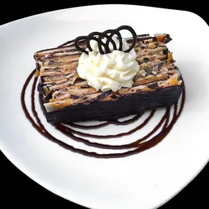 Torta finas laminas de chocolate