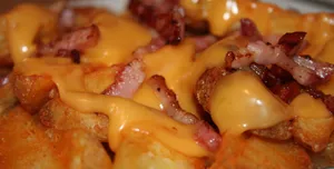 Papas Cheddar Bacon crispy
