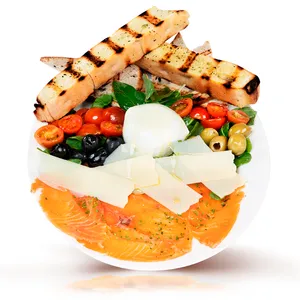 Grande piatto salmone affumicato