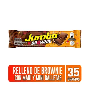 CHOCOLATE RELLENO JUMBO BROWNIE X 35 GRS