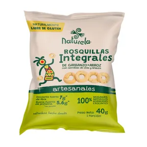 Rosquillas integrales naturela garbanzo arroz x 40 grs chia
