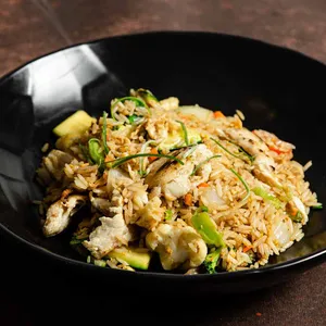 Arroz fritos con Pollo