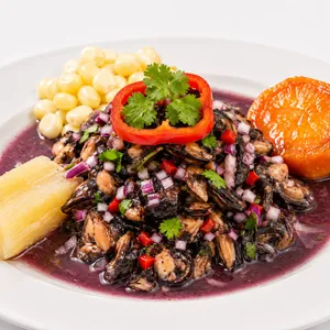 Ceviche de conchas negras