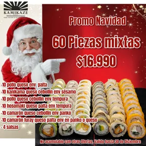 Promo Navidad: 60 Piezas Mixta