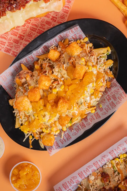 Salchiperrys con pollo y queso frito