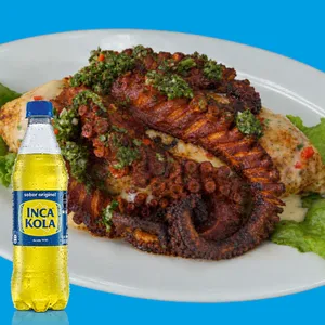 Tacu Tacu de Pulpo a la parrilla + bebida