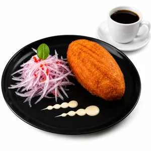 Papa rellena de Chanchito + café