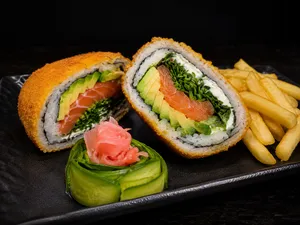 Sushiburger salmón y atún