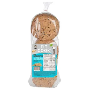 Pan hamburguesa integral multigranos fit cook x 540 grs