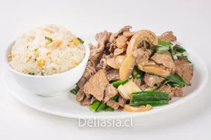 Colacion carne champiñon