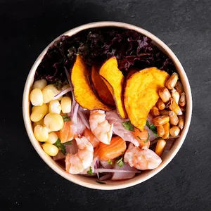 Ceviche peruano con camarón