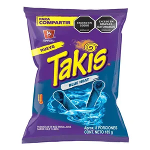 PASABOCAS TAKIS BLUE HEAT X 185 GRS