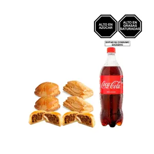 Pack (2 Empanada De Carne + 2 Empanada Mixta + 2 Empanada De Pollo + 1 Coca Cola x 1 Lt)
