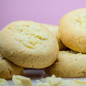 Galletón de chocolate blanco keto